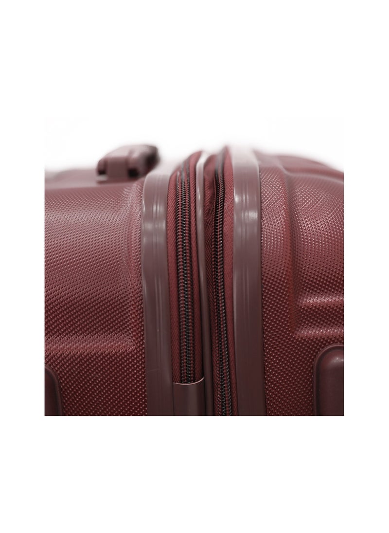 GIORDANO مجموعة حقائب سفر صلبة مكونة من 3 قطع، لون عنابي (S-20&quot;، M-24&quot;، L-28&quot;)  - Image 5