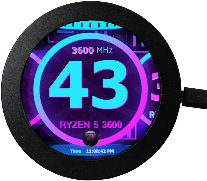 VSDISPLAY 2.8 Inch Round LCD Display Screen 480x480 IPS for PC Computer Case Building CPU/GPU Temperature Sensor Panel DIY Accessories - Image 1