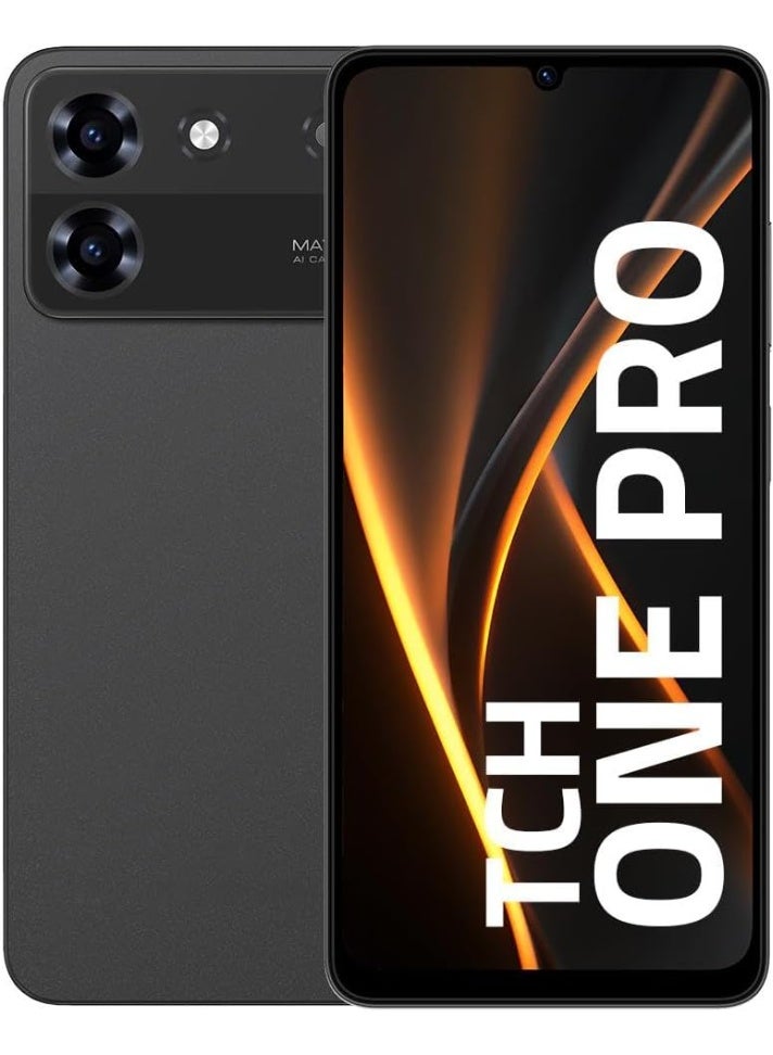 TCH One Pro Smartphone (12GB RAM Dynamic/128GB, Black) + D6 Wireless Earbuds (White) - International Version - Image 2