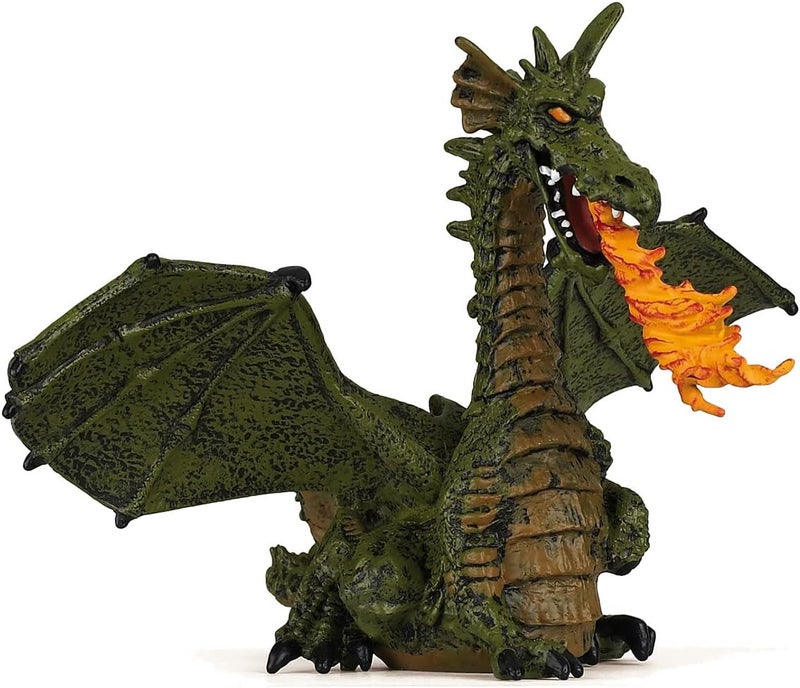 Papo Winged Dragon with Fire Winged Blue or Green Dragon Colors may vary - Image 1