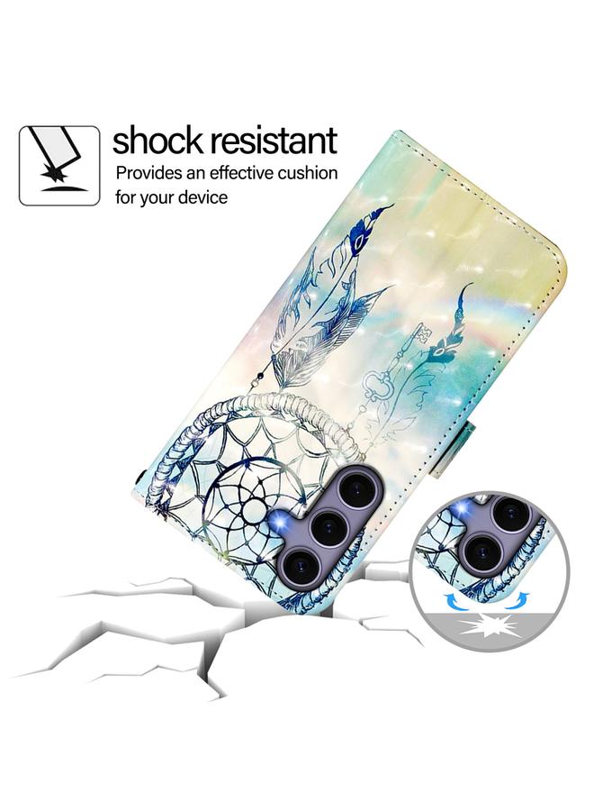 S-TOP Case For Samsung Galaxy S25 5G 3D Painting Horizontal Flip Leather Phone Case - Image 5