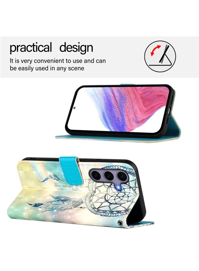 S-TOP Case For Samsung Galaxy S25 5G 3D Painting Horizontal Flip Leather Phone Case - Image 3
