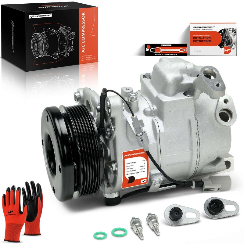 A-Premium APremium Air Conditioner AC Compressor with Clutch Compatible with Lexus GS300 19982005 30L IS300 20012005 30L