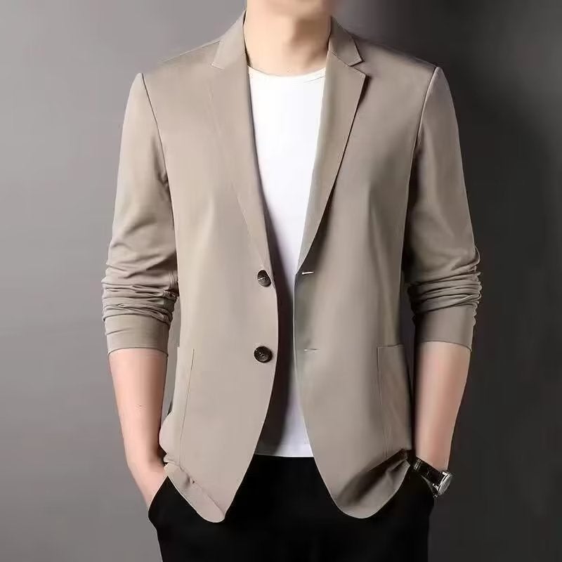 Summer Ultra-Thin Mens Casual Blazer Brown