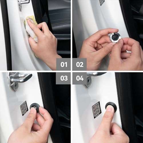 BRAINLE 8Pcs Shock Absorber for Car Door Protection Compatible for Fronx, Vitara, Brezza, Swift, Baleno, Ertiga, WagonR, Alto, Dzire, XL6, S-Presso, Celerio, Eeco, Ciaz, Invicto, SX4, Ritz, Victoris - Image 3