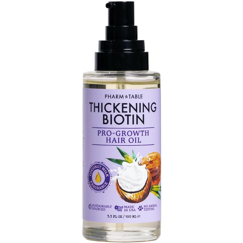 PHARM TO TABLE Thickening Biotin Pro-Growth Hair Oil 100ml - Image 1