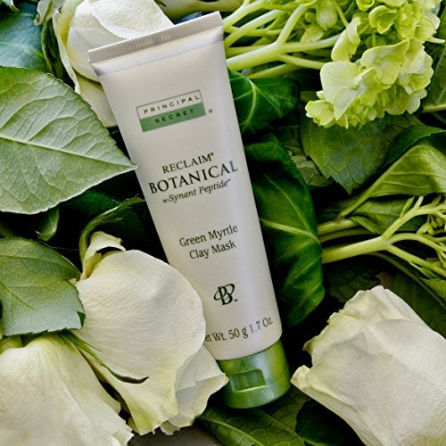 Principal Secret reclaim BOTANICAL Anti-Aging Skincare Green Myrtle Exfoliating Face Clay Mask with Minerals, Botanicals, Antioxidants, Peptides, Women and Men 1.7oz - Image 3