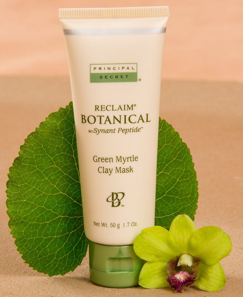 Principal Secret reclaim BOTANICAL Anti-Aging Skincare Green Myrtle Exfoliating Face Clay Mask with Minerals, Botanicals, Antioxidants, Peptides, Women and Men 1.7oz - Image 2