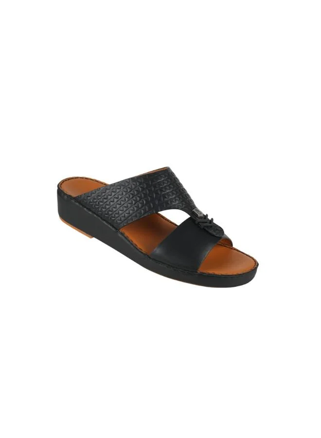 008-3901 Barjeel Uno Mens Arabic Sandals BSP1-66 Black