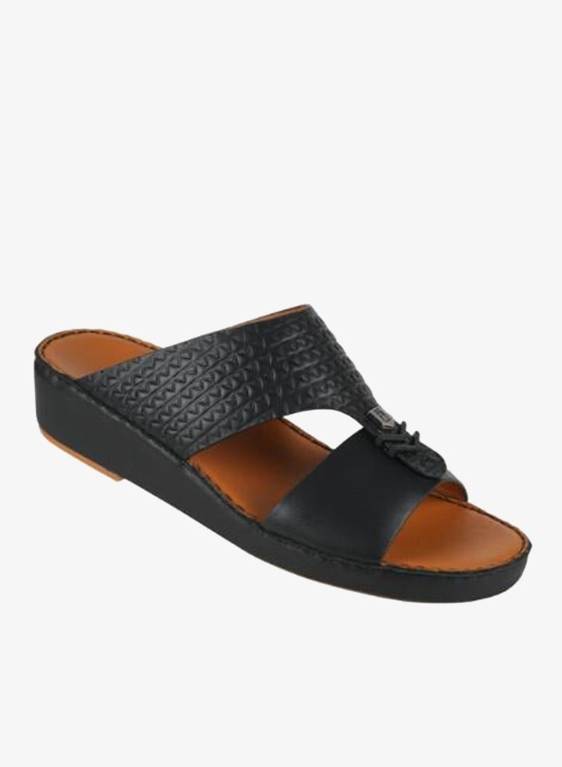 بارجيل أونو 008-3901 Barjeel Uno Mens Arabic Sandals BSP1-66 Black - Image 1