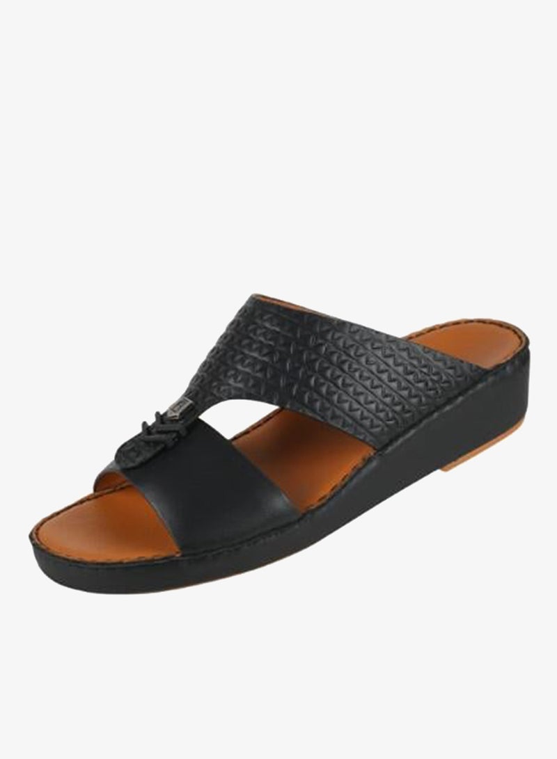 بارجيل أونو 008-3901 Barjeel Uno Mens Arabic Sandals BSP1-66 Black - Image 3