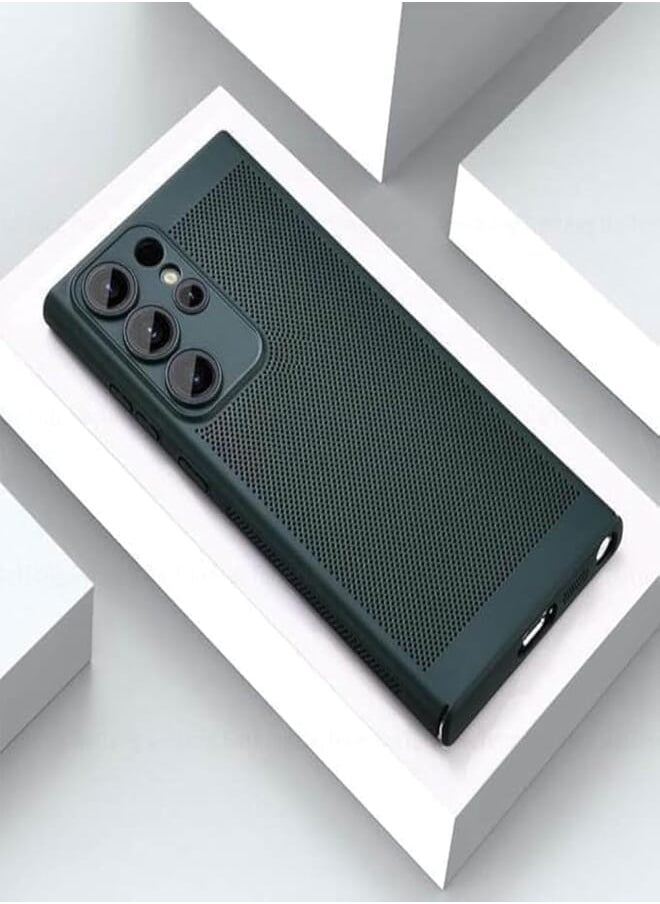 Next Heat Dissipation Case Compatible with Samsung Galaxy Note 20 Ultra, Breathable Slim Hard Back Cover with Camera Lens Protection (Green) 