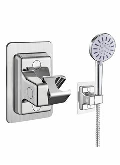 KASTWAVE Shower Head Holders, Universal Shower Head Plastic Handheld Showerhead Bracket Adjustable Bracket Wall Mount for Bathroom with Adhesive Stick  - Image 1