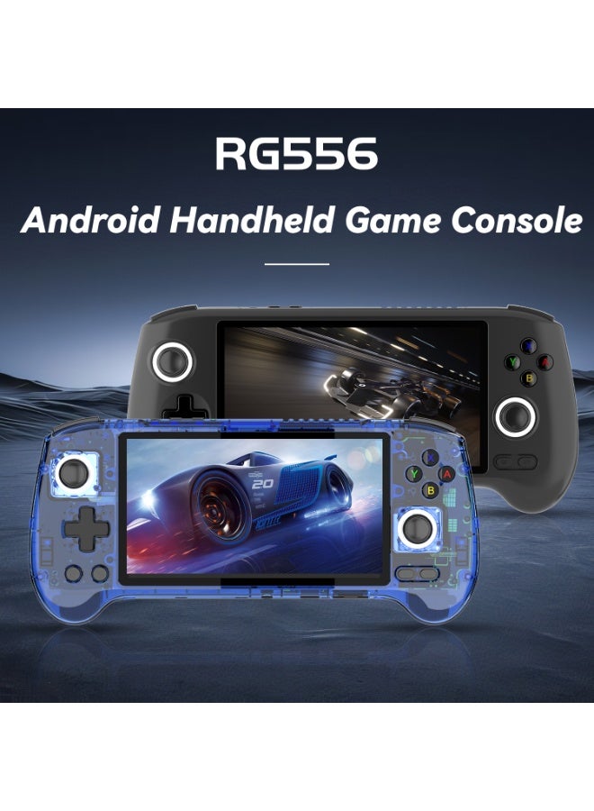 ANBERNIC  RG556 Retro Handheld Game Android 13,rg 556 Handheld Game with 5.48 inch Touch OLED Screen RG556 Supports DP and WiFi Bluetooth has Hall Rocker Battery 5500mAh 128TF Card Blue - Image 2