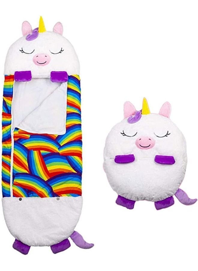 Beauenty - Kids Cartoon Large Warm Sleeping Bag, Portable Folding Pillow Sleepy Sack - Image 1