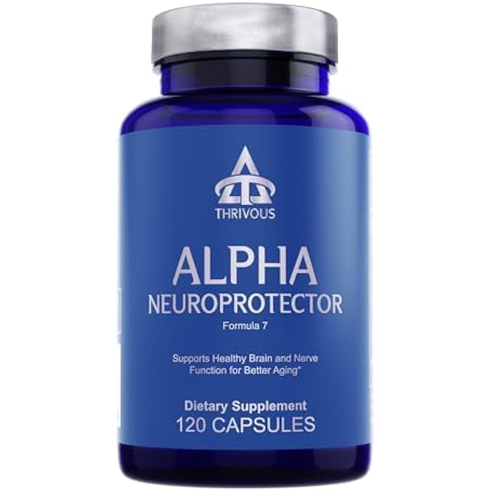 Thrivous Alpha Neuroprotector – Brain Support & Nootropic Supplement with Acetyl L-Carnitine, Alpha GPC, R-Alpha Lipoic Acid, Ginkgo Biloba – 120 Vegan Capsules - Image 1