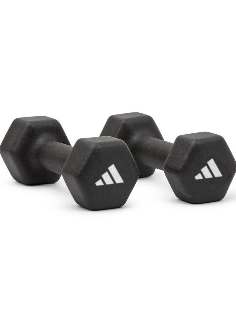Adidas Dumbbell 3 Kg – Neoprene Coated, Hexagonal Design for Safe & Effective Strength Training - Image 1