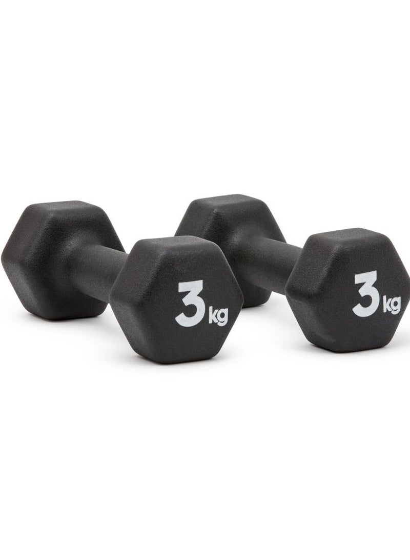 Adidas Dumbbell 3 Kg – Neoprene Coated, Hexagonal Design for Safe & Effective Strength Training - Image 2