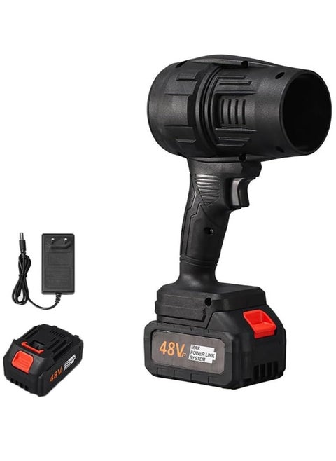 "Portable Cordless Turbo Air Blower – Powerful, Lightweight & Battery-Powered for Cleaning & Drying (Black)"