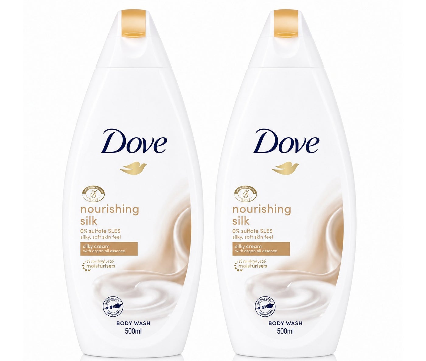 Dove Body Wash Nourishing Silk 2 x 500ml