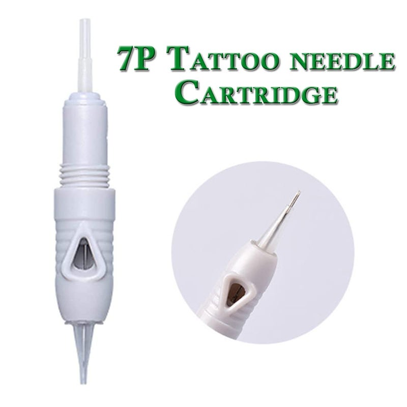 SELWAY Screw Micro-blading Needle Cartridges 1P, 3P, 5P & 7P Semi-Permanent Makeup I Permanent Makeup I Eyebrows I Lips and Body Tattoo Needle Cartridges (Pack of 3, 7P Needle Cartridges) - Image 2