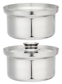 Top Chef 4-Piece Aluminium Cookware Pot Set Silver  - Image 5