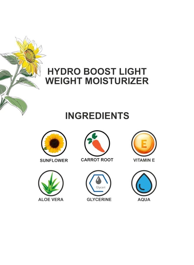 Love Earth HYDRO BOOST LIGHT WEIGHT MOISTURIZER FOR OIL-FREE, LIGHTWEIGHT & NON-GREASY FORMULA FOR ALL SKIN TYPES - 50GM - Image 5