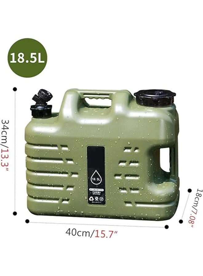 توبيز حاوية مياه التخييم من توبي مع صنبور، إبريق ماء سعة 4.9 جالون، حاويات تخزين مياه كبيرة، خزان مياه خالٍ من البيسفينول أ، علبة طوارئ محمولة لقيادة السيارة والتخييم والمشي لمسافات طويلة - 18.5L Jerry Can - Image 4