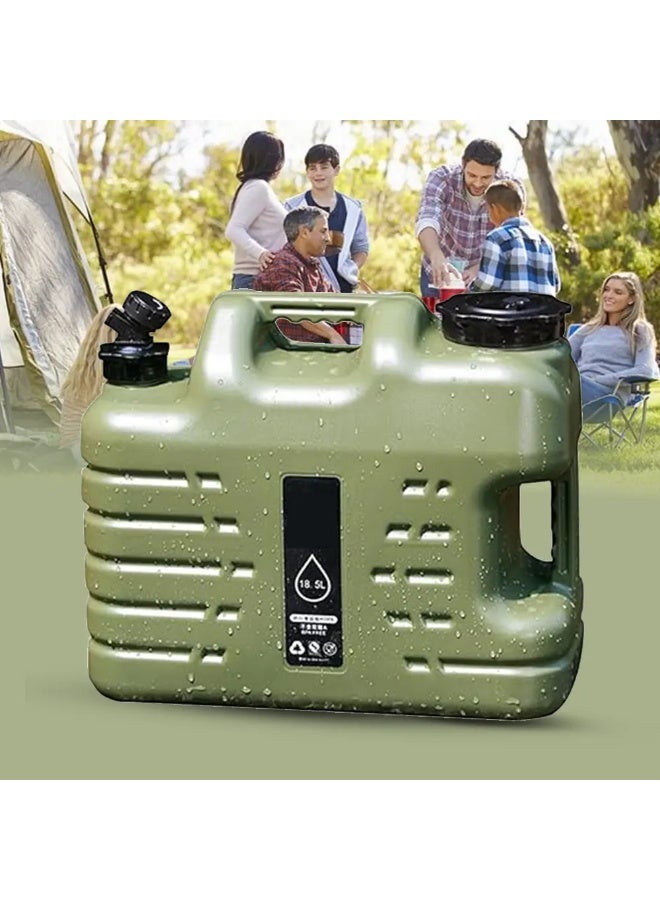 توبيز حاوية مياه التخييم من توبي مع صنبور، إبريق ماء سعة 4.9 جالون، حاويات تخزين مياه كبيرة، خزان مياه خالٍ من البيسفينول أ، علبة طوارئ محمولة لقيادة السيارة والتخييم والمشي لمسافات طويلة - 18.5L Jerry Can - Image 2