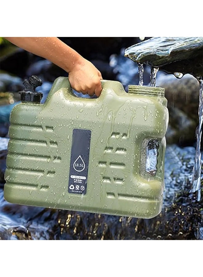 توبيز حاوية مياه التخييم من توبي مع صنبور، إبريق ماء سعة 4.9 جالون، حاويات تخزين مياه كبيرة، خزان مياه خالٍ من البيسفينول أ، علبة طوارئ محمولة لقيادة السيارة والتخييم والمشي لمسافات طويلة - 18.5L Jerry Can - Image 5