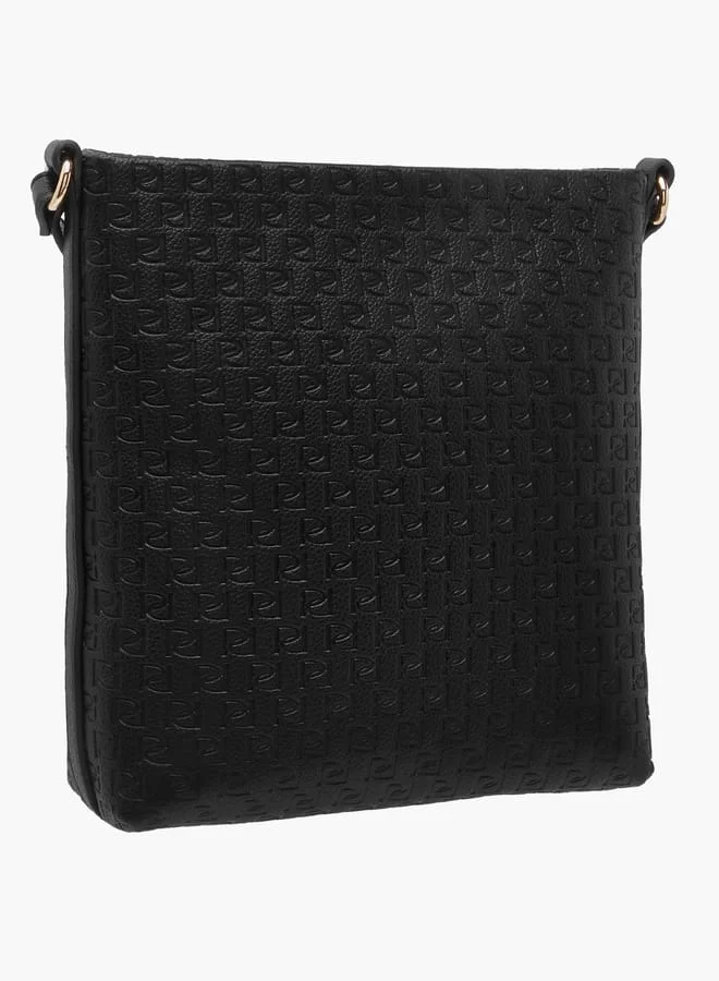 Paprika Women's Monogram Embossed Crossbody Bag with Adjustable Strap