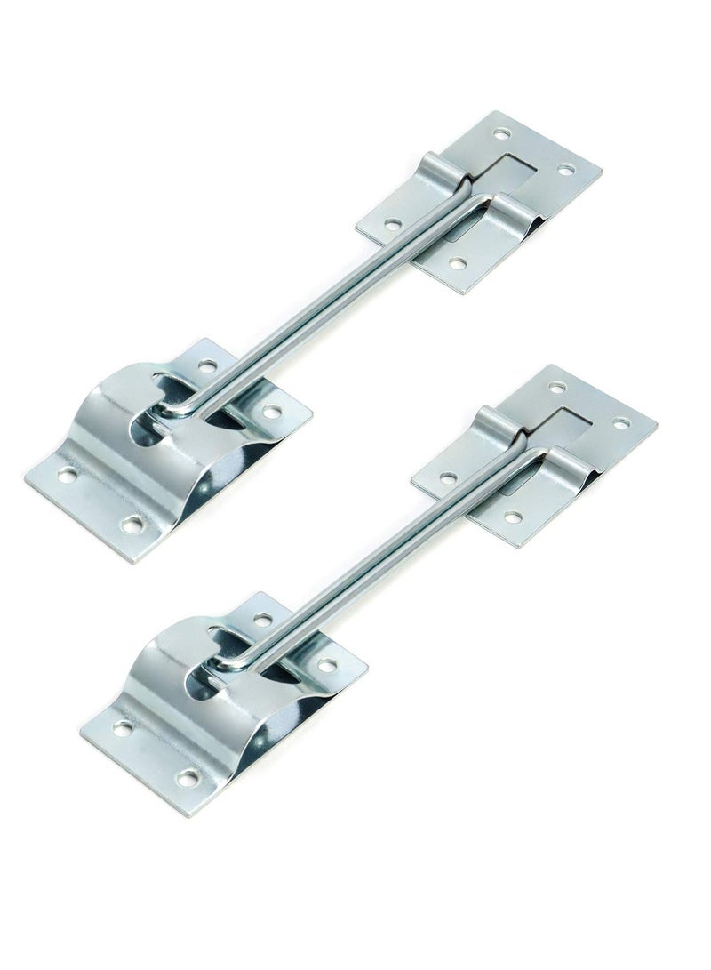 KASTWAVE 2 Pack Door Latch, Rv Door Latch, Trailer Door Latch, 304 Stainless Steel Latch 6 Inch Metal T-Style Door Holder For Cargo Trailer, Truck, Come with Screws - Image 1