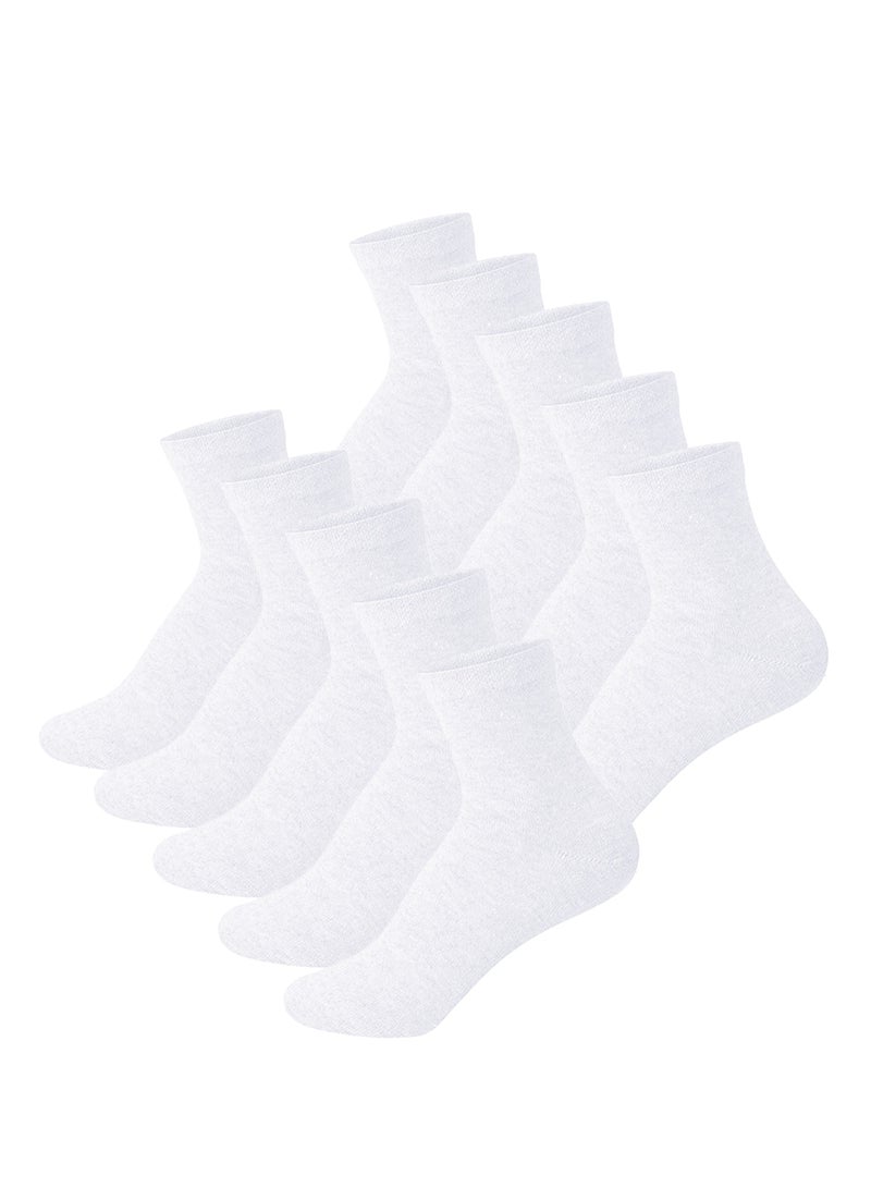 مزاجك جوارب MIZAJIC للرجال، 10 أزواج (كبيرة)، جوارب رياضية ناعمة قابلة للتنفس، مقاومة للرطوبة والرائحة، مناسبة للعمل والارتداء غير الرسمي، جوارب مريحة - Image 1