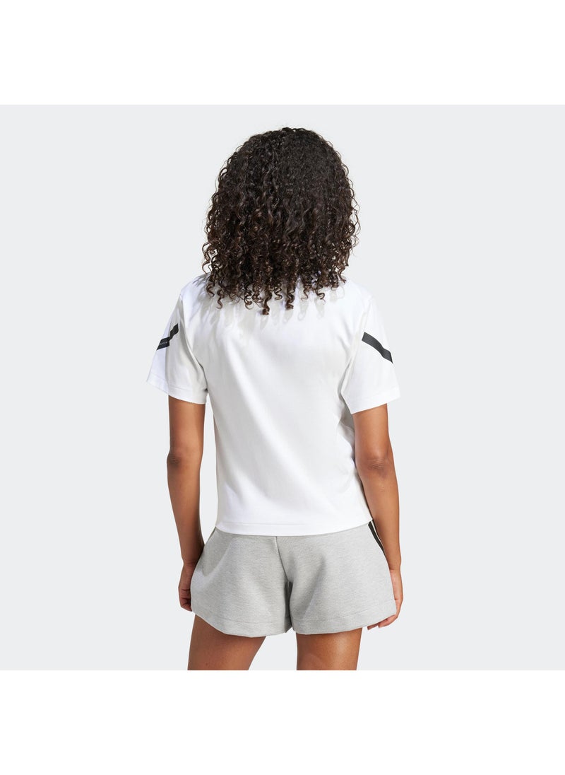 اديداس تيشيرت تدريب أبيض نسائي - Image 2