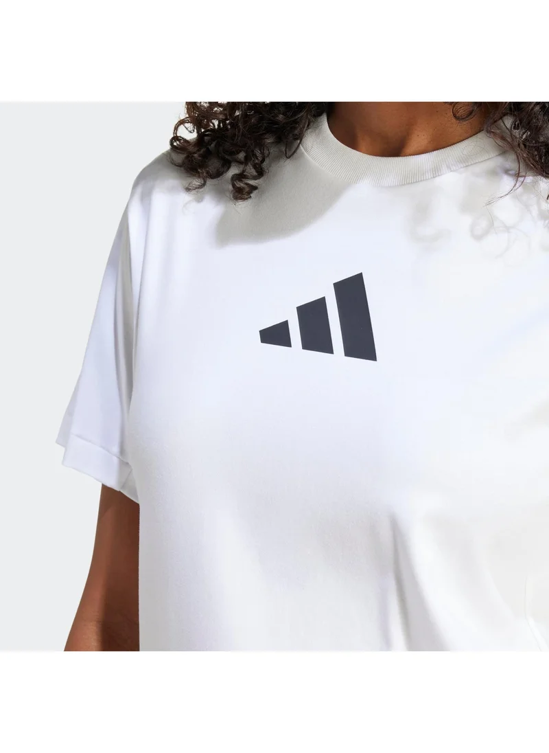 Adidas WHITE Z.N.E. Tee for Women | Best Price UAE