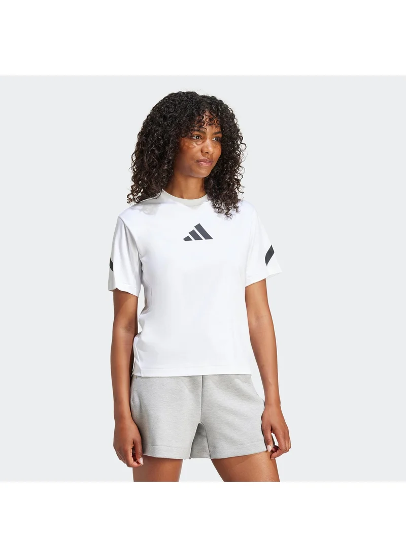 Adidas WHITE Z.N.E. Tee for Women | Best Price UAE