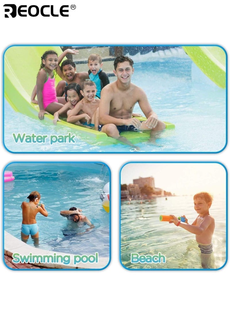 REOCLE 6PCS Foam Water Blaster Soaker Guns Shooter Noodles Pump Summer Pool Toys for Outdoor Beach Yard Play and Swimming Party Games for Kids Boys Girls and Adults - Image 5