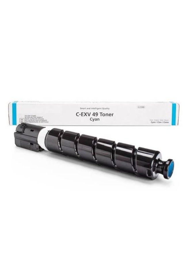 خرطوشة حبرC-EXV-49 سماوي متوافقة مع طابعات Canon IR ADV C3320i و Canon IR ADV C3325i و Canon IR ADV C3330i و Canon IR ADV C3520i و Canon IR ADV C3525i و Canon IR ADV C3530i (C-EXV-49 سماوي) - Image 1