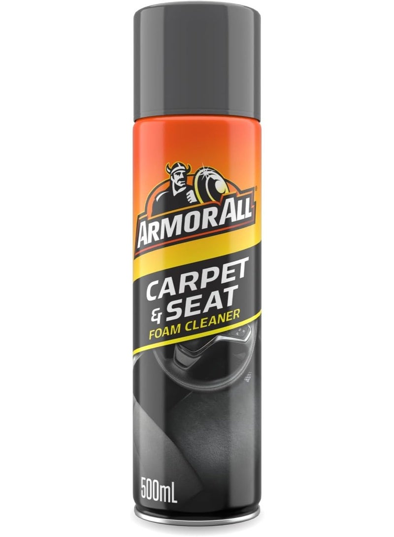 ARMOR ALL Armor All Carpet & Seat Foam Cleaner, 500ml | Auto Interior Detailing | Removes Tough Dirt from Fabric, Vinyl & Plastic | Not for Leather - Image 1