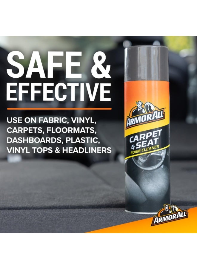 ARMOR ALL Armor All Carpet & Seat Foam Cleaner, 500ml | Auto Interior Detailing | Removes Tough Dirt from Fabric, Vinyl & Plastic | Not for Leather - Image 2