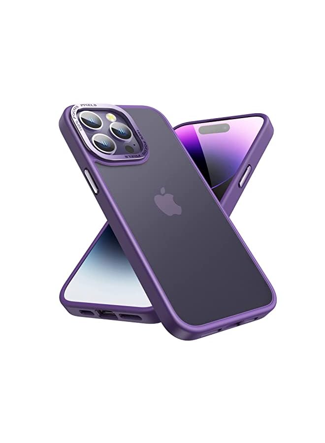 PROMASS for iPhone 14 Pro Max Case 6.7inch, Military Grade Drop Protection, Skin-Friendly PC Back, Advanced Camera Protection Ring, Anti-Scratch Anti-Fingerprint for iPhone 14 Pro Max (Deep Purple) - Image 2