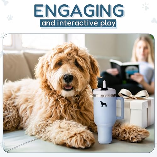 PUPROAR Pup Cup Tumbler Dog Toy, Cute Girl Dog Toys and Birthday Gift, Squeaky & Plush Puppy Present (Mint Green) - Image 5