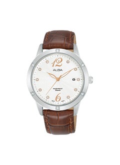 Alba Leather Analog Wrist Watch AG8N17X1 