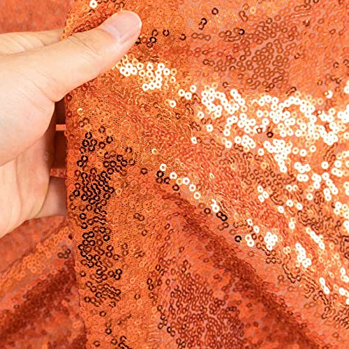 Partisout Sequin Glitter Fabric 3 Feet Fabrics by The Yard Little Mermaid Material Sparkly Vinyl Sequence Materials for Sewing - Image 1