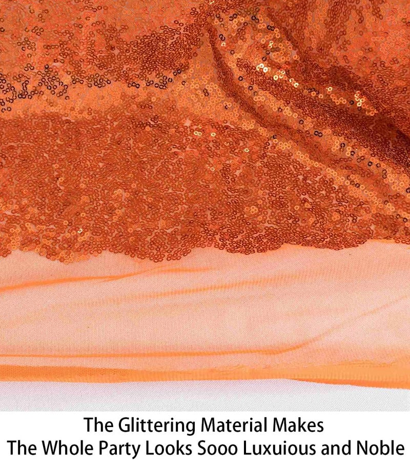 Partisout Sequin Glitter Fabric 3 Feet Fabrics by The Yard Little Mermaid Material Sparkly Vinyl Sequence Materials for Sewing - Image 3