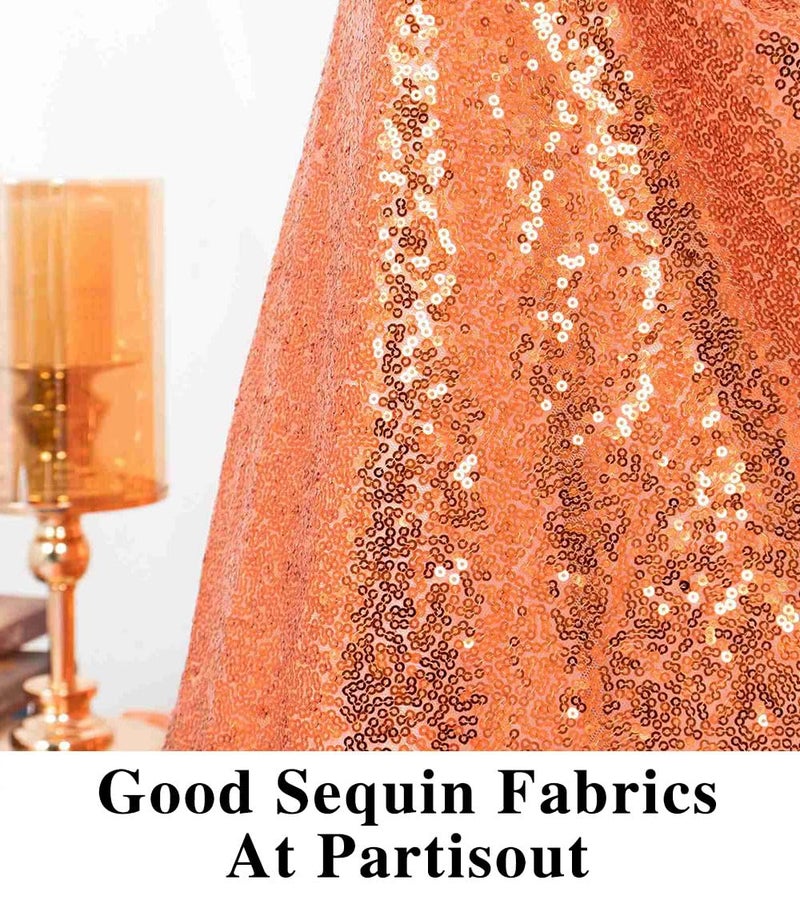 Partisout Sequin Glitter Fabric 3 Feet Fabrics by The Yard Little Mermaid Material Sparkly Vinyl Sequence Materials for Sewing - Image 5