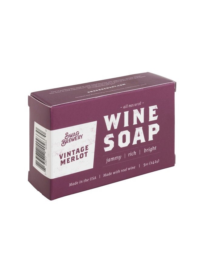 swag brewery Vintage Merlot WINE SOAP | Great Gift for Women, Birthdays, Wives, Men, and All Wine Lovers | All Natural + Made in USA | Funny Bath and Relaxation Accessories - Image 3