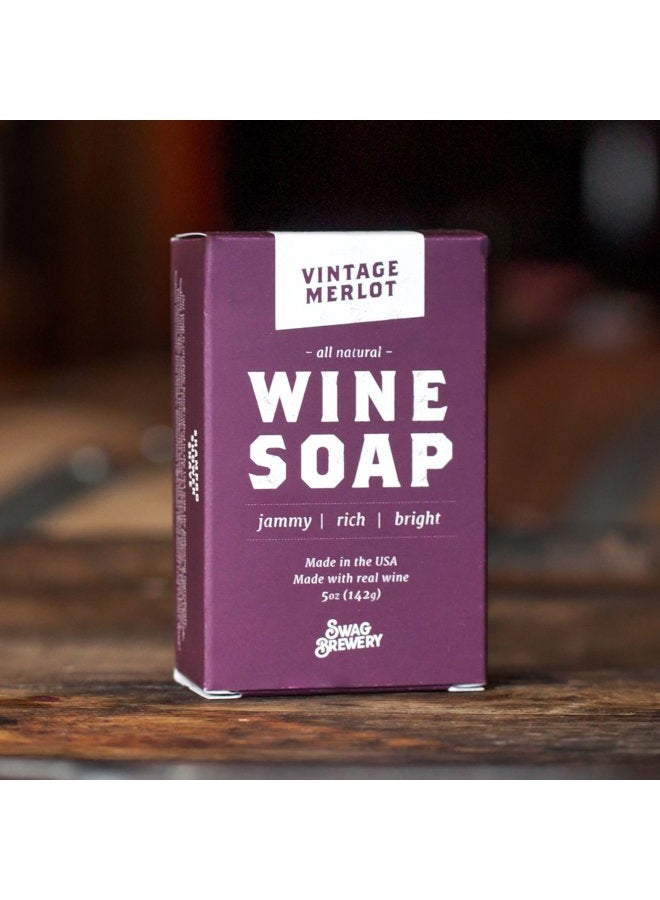 swag brewery Vintage Merlot WINE SOAP | Great Gift for Women, Birthdays, Wives, Men, and All Wine Lovers | All Natural + Made in USA | Funny Bath and Relaxation Accessories - Image 5