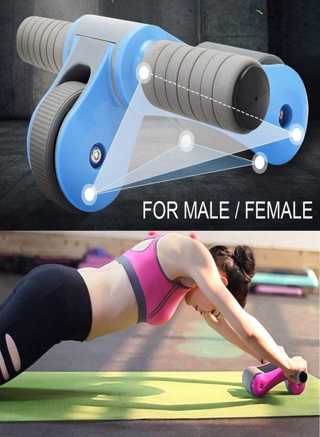 GBEX Abdominal Trainers Folding Abdominal Wheel Abdomen Wheel Exercise Abdominal Fitness Equipment Home Roller Abdomen Fitness Equipment - Image 3