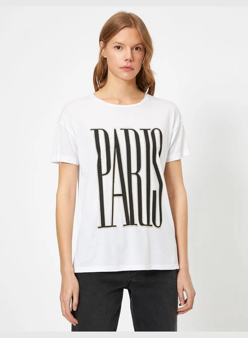 KOTON Letter Printed T-Shirt